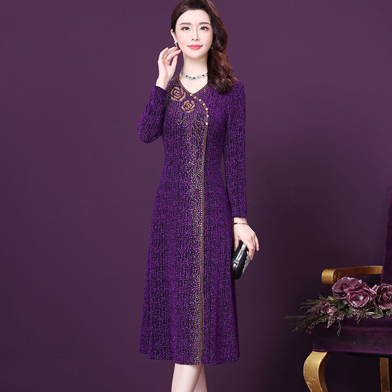 Đầm Trung niên Đàm quý Bà đầm dành cho mẹ Sang Trọng - DQB888