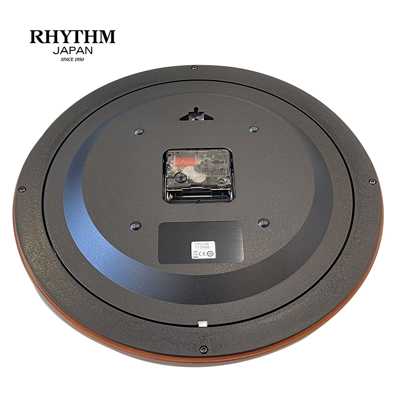 Đồng hồ treo tường Nhật Bản Rhythm CMG138NR06 – KT 31.0 x 5.0cm. Vỏ gỗ. Dùng PIN.
