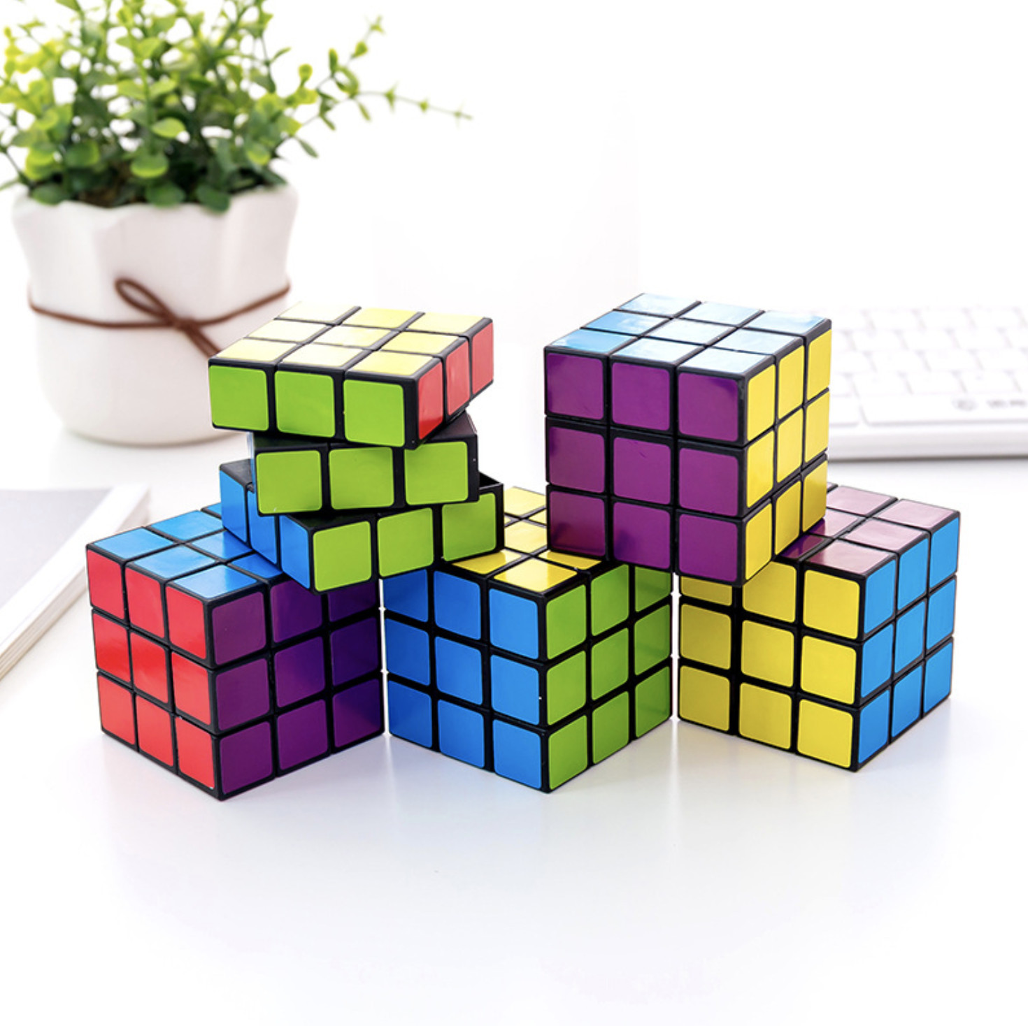 Khối RUBIK xoay lắp ghép cho bé - Đồ chơi thông minh RUBIK loại tốt hàng đẹp