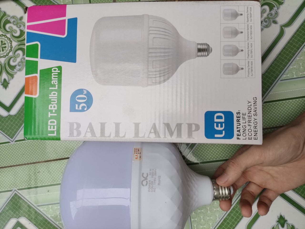 Bóng đèn led trụ 50w to phi 13.cm