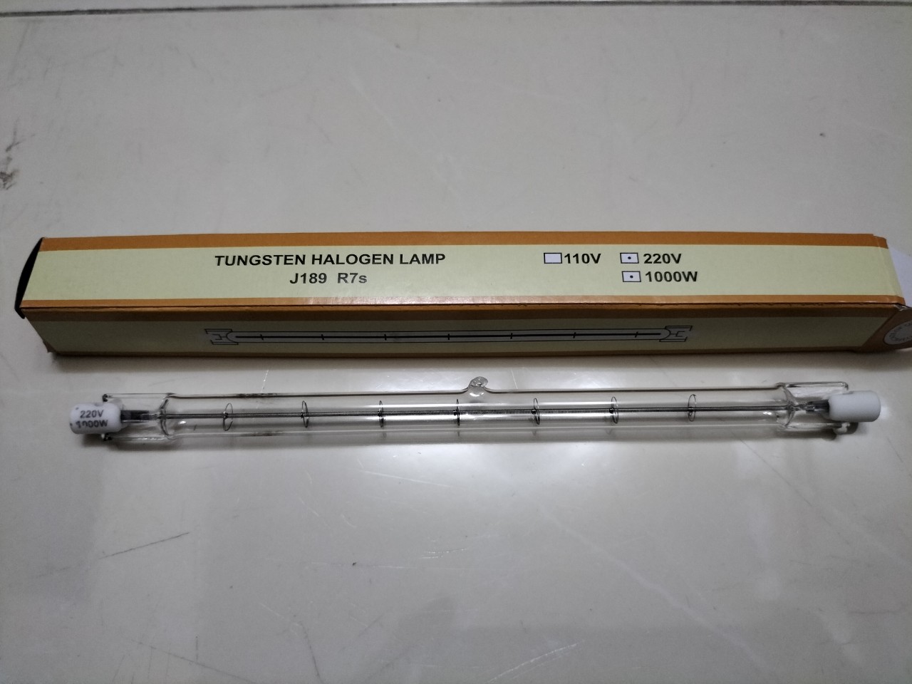 Bóng đèn Halogen cao áp R7S 220V 1000W - Tungsten halogen lamps R7S 220V 1000W