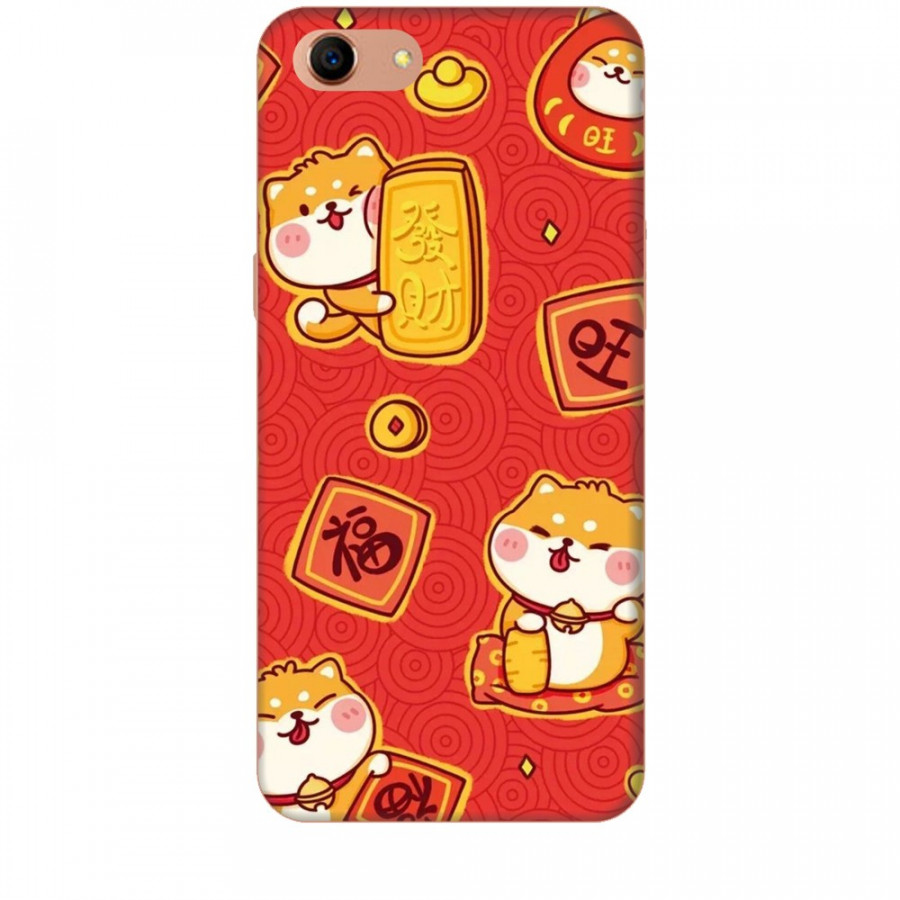 Ốp lưng dành cho điện thoại OPPO A83 Mèo Thần Tài Mẫu 4