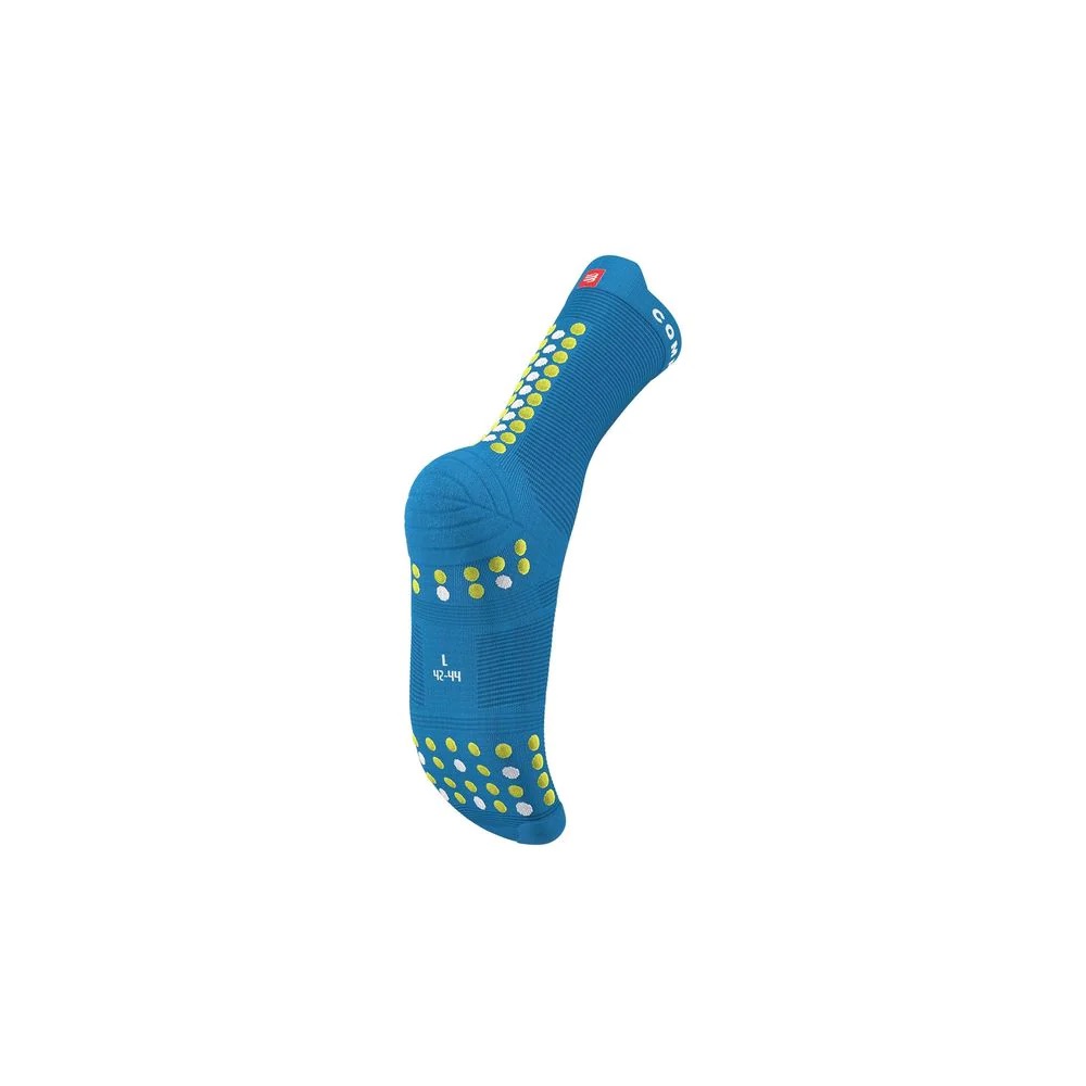 Vớ chạy bộ Compressport Pro Racing Socks V4.0 – Run High - Màu xanh