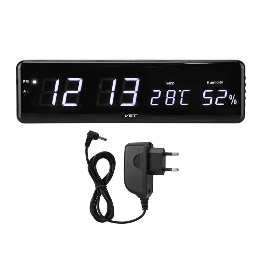 Led Digital Alarm Clock Temperature Humidity Display Clock