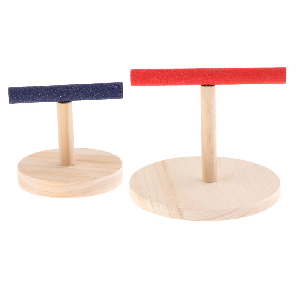 Birds Parrot Nest Cage Play Stand Perch Pet Bird Parrot Platform Toy 2 Pack