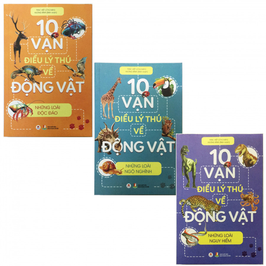 Combo 3 cuốn 10 vạn điều lý thú về động vật (mới 2019) (tặng kèm 1 bookmark như hình ngẫu nhiên)