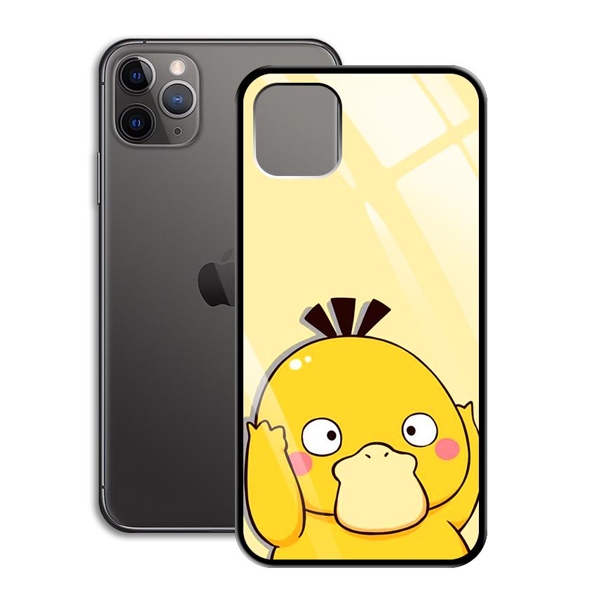 Ốp Lưng Kính Cường Lực cho điện thoại Iphone 11 Pro Max - 0379 7802 PSYDUCK04  - Cúc Họa Mi - Hàng Chính Hãng