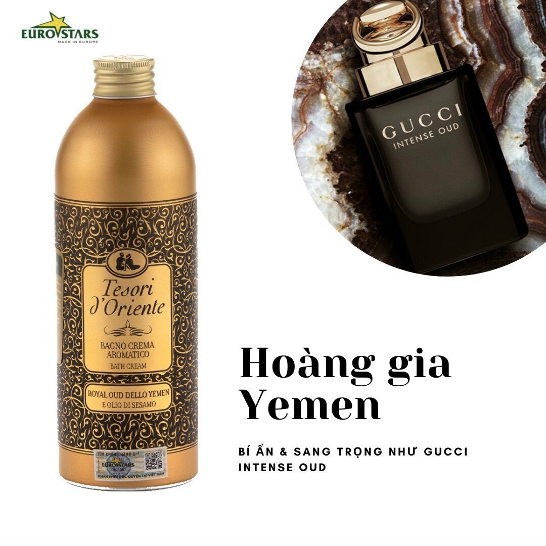 Sữa Tắm Nước Hoa Tesori D'Oriente Hoàng Gia Yemen ( Chai 500ml Tuýp 250ml )