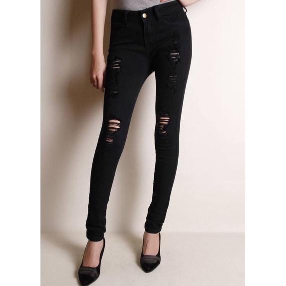 Quần kaki VNXK rách gối , xước cá tính