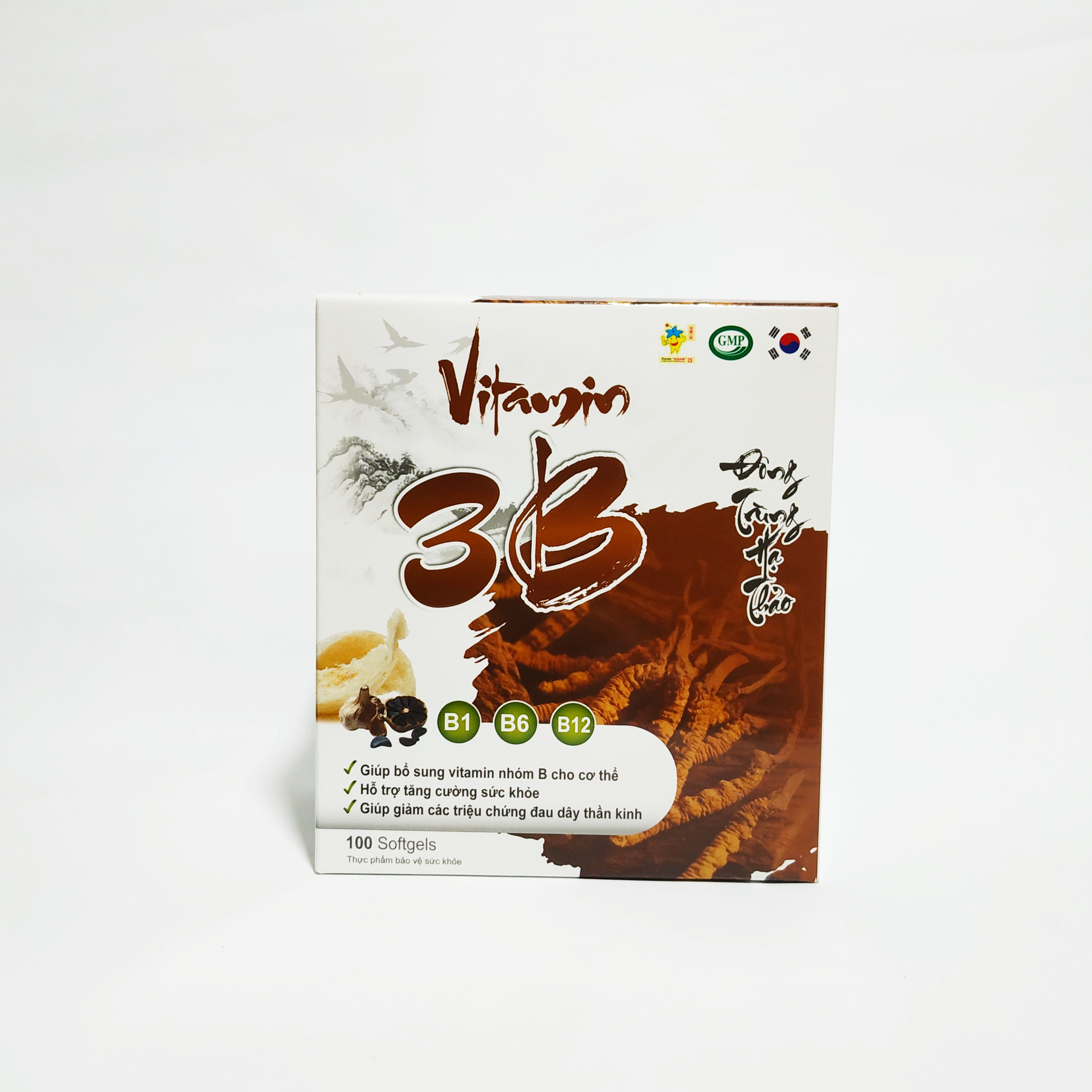 Vitamin 3B Đông Trùng Hạ Thảo – Bổ Sung Các Vitamin Nhóm B – Giúp Ăn Ngon Ngủ Tốt – Giảm Đau Dây Thận Kinh – Hộp 100 Viên
