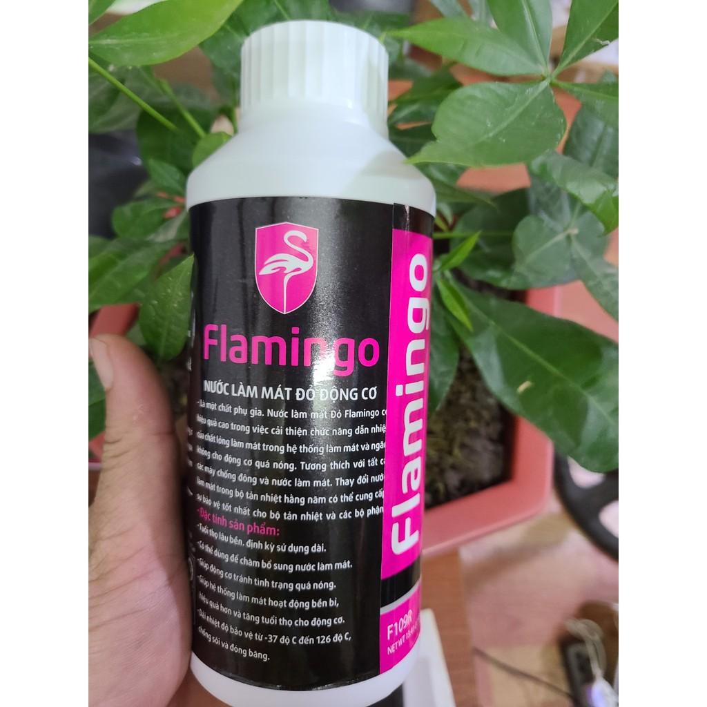 Chai Nước làm mát động cơ ô tô Flamingo Long Life CooLant F109R ( Nước Màu Hồng 500ml )