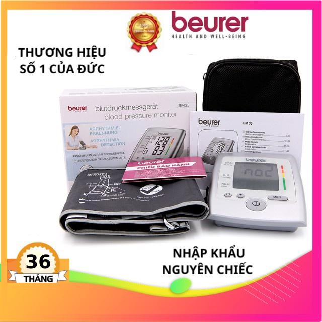 Máy đo huyết áp bắp tay tự động Beurer BM35, máy đo huyết áp đức, hẹn giờ đo, lưu 2x60 kết quả