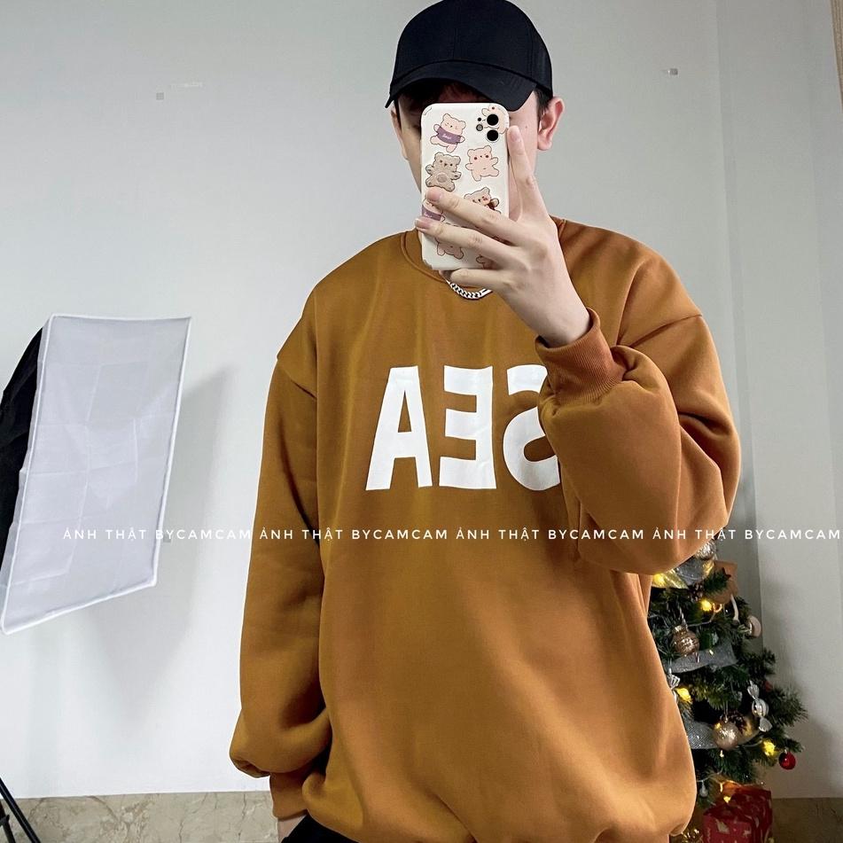 Áo Nỉ SEA, Áo Sweater Cổ Tròn 3 Màu Mặc Đôi Cực Cool