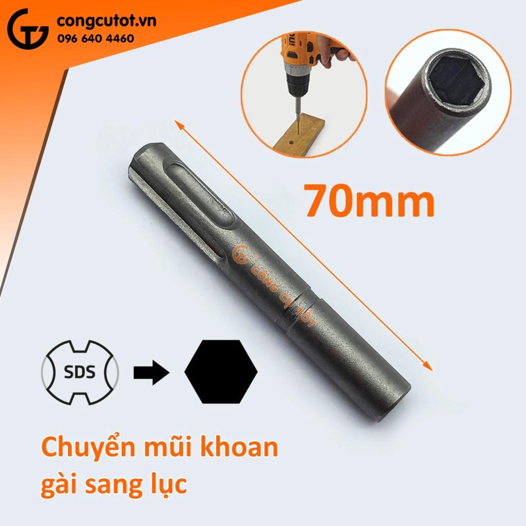 Chuyển mũi khoan từ gài sang lục 70mm