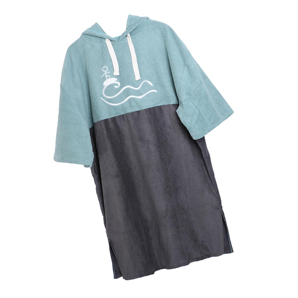 Aternee Bãi Biển Áo Choàng Poncho Có Mũ Khăn cho Nam Chống Nắng Nữ CHỐNG TIA UV Bơi Quần Áo