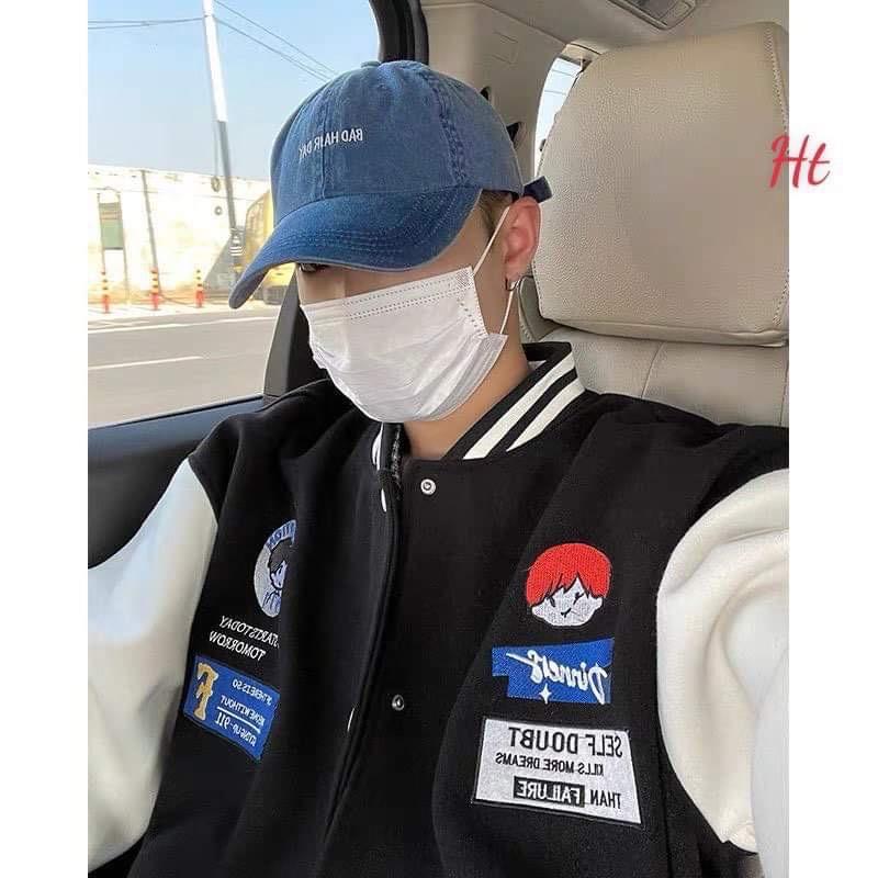 Áo bomber thêu cậu bé H2A