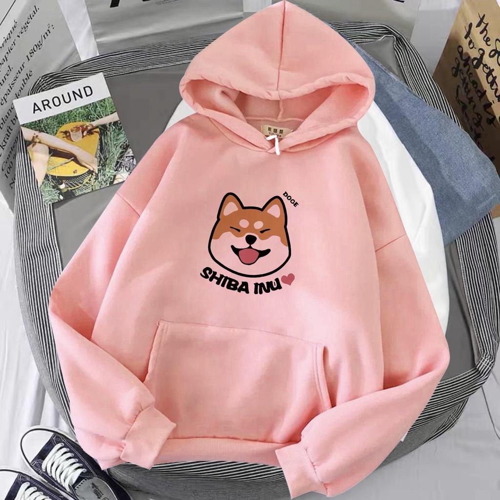 Áo Hoodie UNISEX in hình cún dễ thương