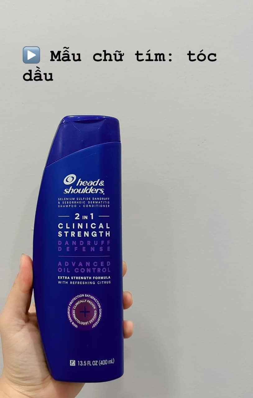 dầu gội Head &amp; Shoulders Citrus Advanced Oil Control (MÀU TÍM) - Gàu và giúp kiểm soát dầu 400ml