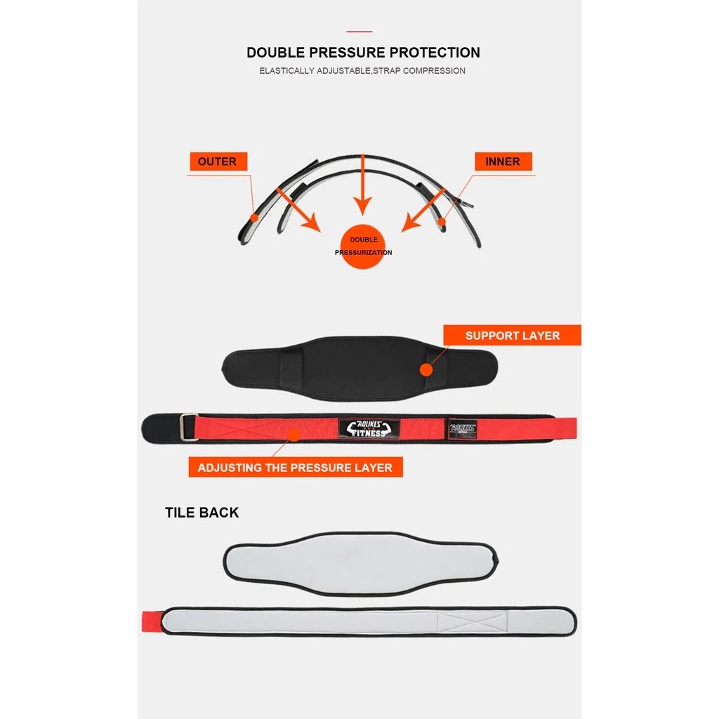 Đai lưng cứng tập gym gánh tạ AOLIKES A-7983 chuyên nghiệp sport waist support