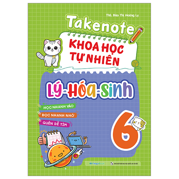 Sách Takenote Khoa học tự nhiên Lý - Hóa - Sinh Lớp 6