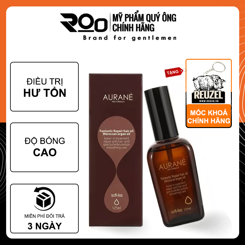 Dầu Dưỡng Tóc Aurane Sofliss Macadamia Hair Oil Macadamia Ít Gãy Rụng, Bóng Tóc - Tặng móc khoá chính hãng