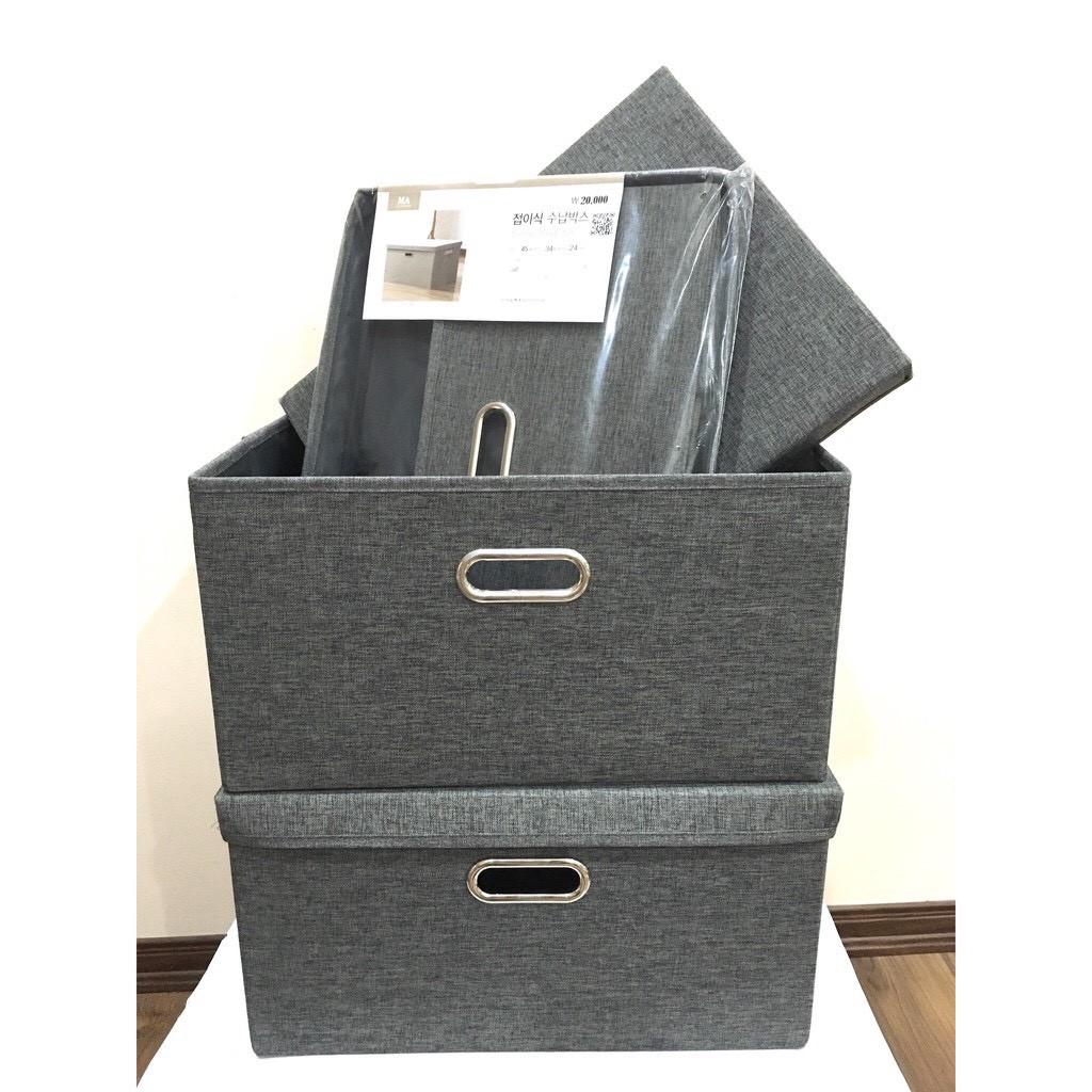 Hộp Đựng Quần Áo xuất Hàn Quốc sang trọng size lớn 45x34xH24cm