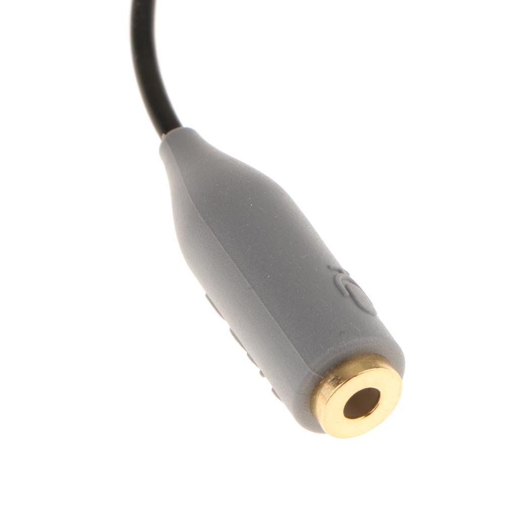 2Pcs 3.5mm Microphone Adapter Cable Converter for iPhone Samsung Android