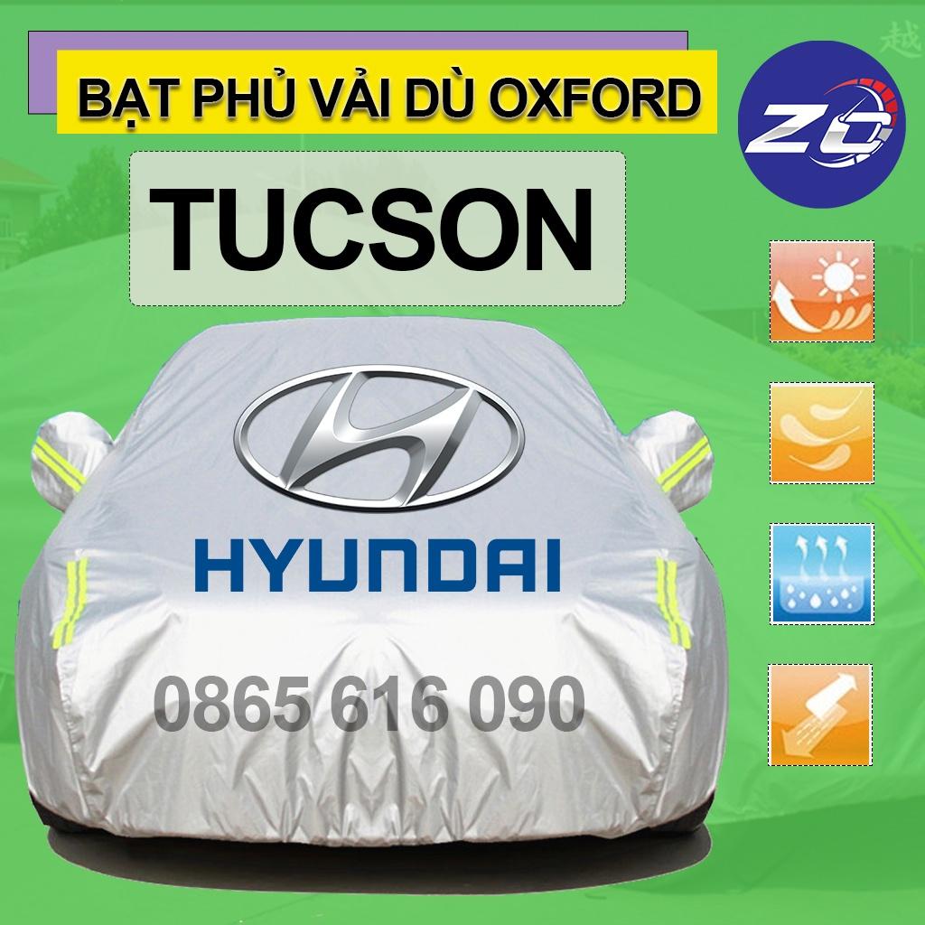 Bạt trùm xe Hyundai Tucson vải dù oxford cao cấp , áo bạt phủ oto xe hơi trùm che kín che nắng,mưa