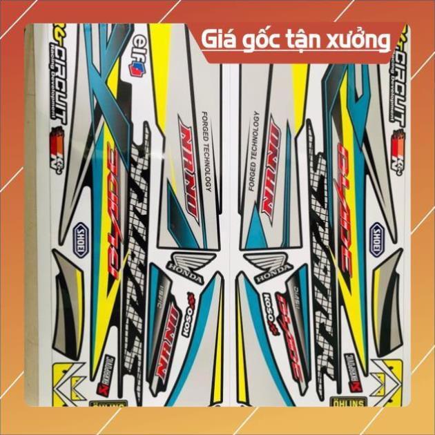 Tem rời wave blade 110 chữ R 3 lớp ko bay màu