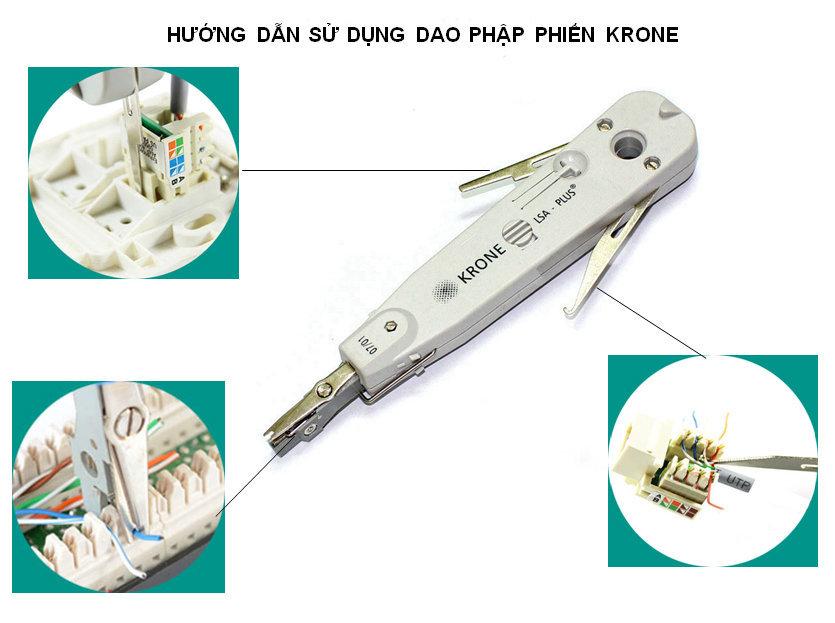 Tool nhấn mạng Krone Tặng vỉ vòng đánh số mạng