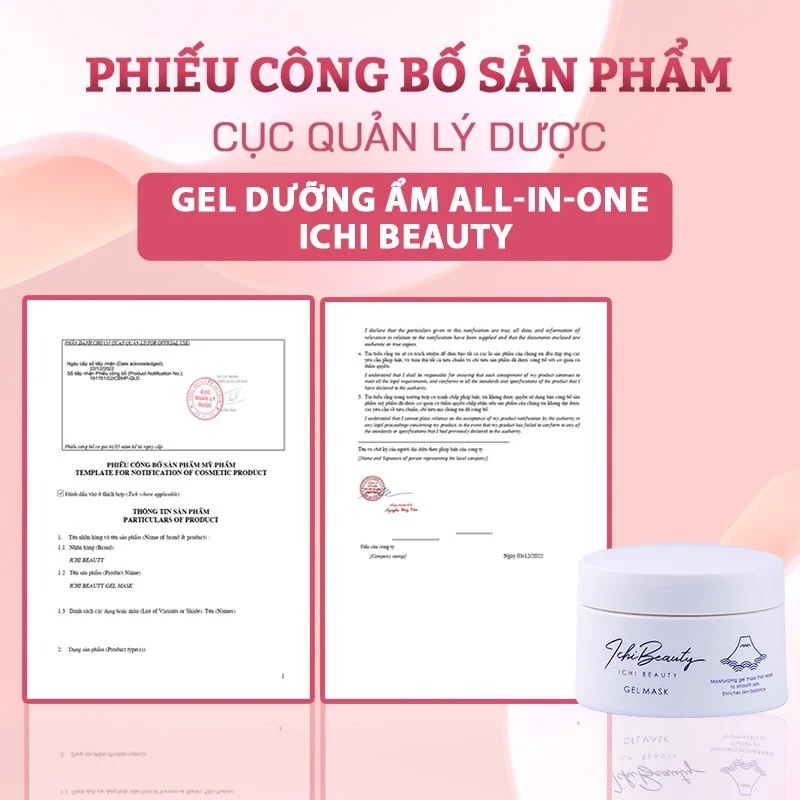 Gel dưỡng ẩm Ichi Beauty Nhật Bản - thu gọn các bước dưỡng da trong 1
