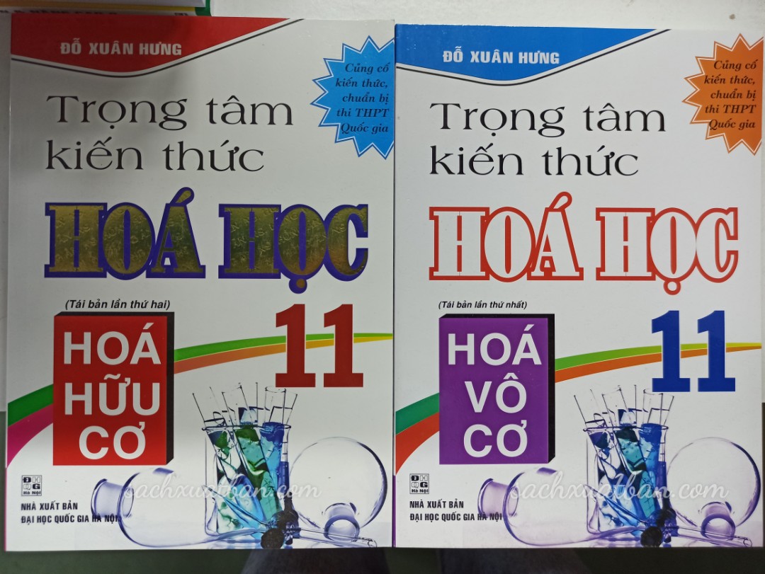 Combo Trọng Tâm Kiến Thức Hóa Học 11 (Hóa Hữu Cơ - Hóa Vô Cơ) - 2 quyển