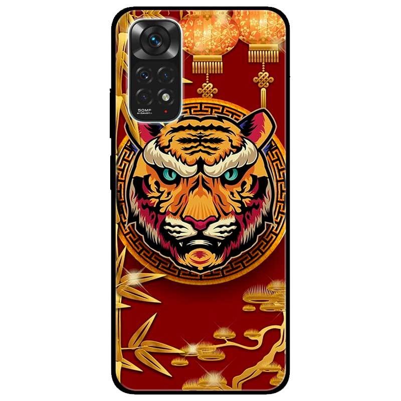 Ốp lưng dành cho Xiaomi Redmi Note 11 4G mẫu Hổ Trúc Vàng