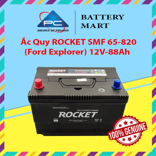 Bình Ắc Quy 12V-88Ah, Ắc Quy ROCKET SMF 65-820