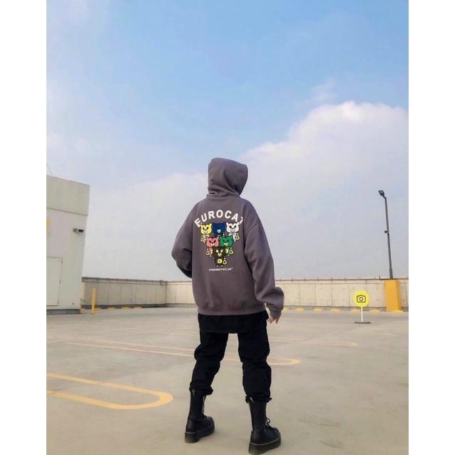 Áo Hoodie Nỉ EUROCAT Form rộng Unisex Nam Nữ Couple Chất Nỉ Mềm Mịn, áo khoác Form rộng Unisex Nam Nữ Couple Chất Nỉ Bông Mịn Ulzzang, Aó hoodie nam , áo hoodie nữ chống nắng Dành Cho Nam Cho Nữ