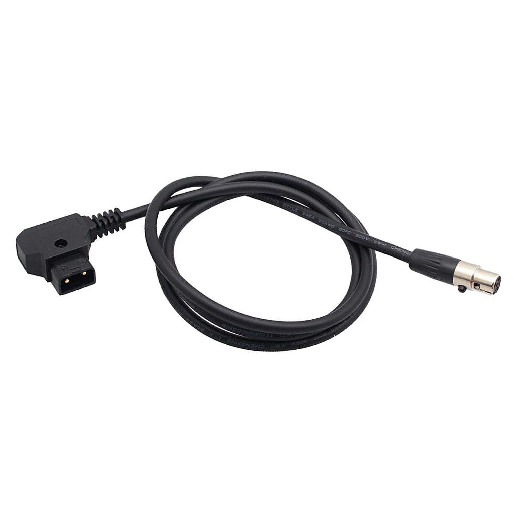 D Tap Male to 4 Pin Mini XLR Female Adapter Power Cable For Camera TVlogic Monitor