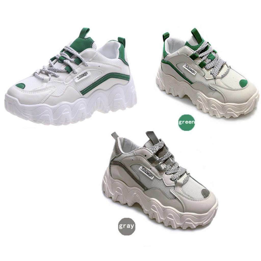 Giày thể thao sneaker nữ độn đế Sóng ShowGo