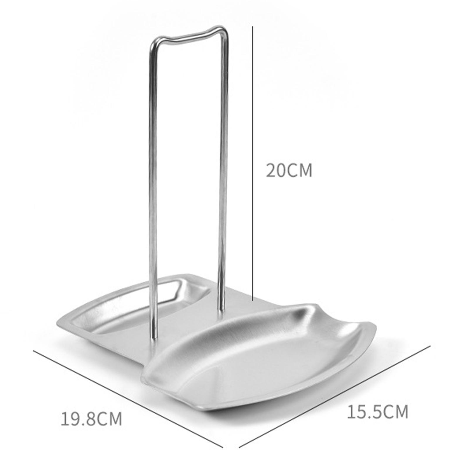 Pan Lid Holder Organizer Spoon Rack Combination Stainless Steel Kitchen Storage Easy to Clean