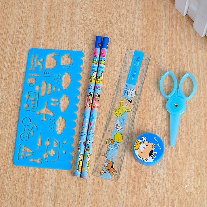 Hộp cắm bút để bàn tặng kèm dụng cụ học tập cho bé