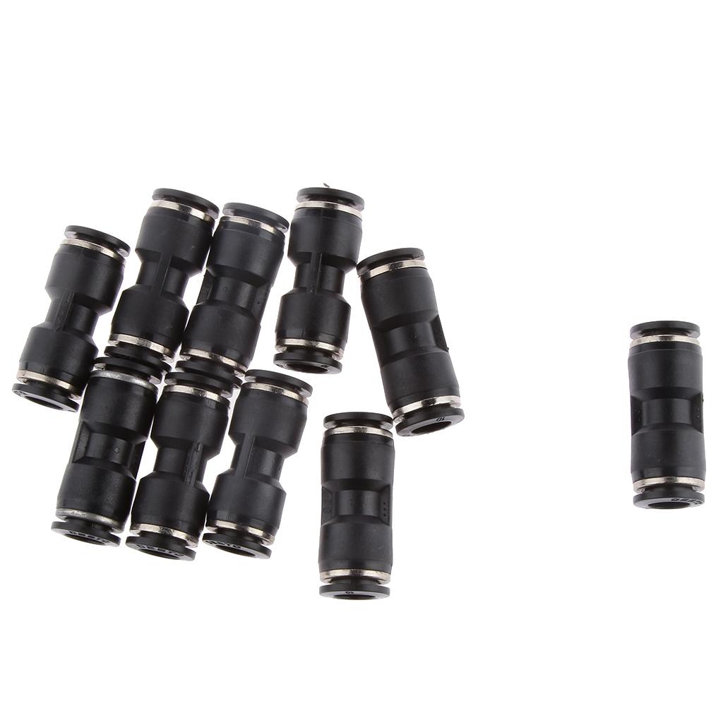 30 Pieces 6mm 8mm 10mm Straight Air Line Quick Fittings Pneumatic Connector