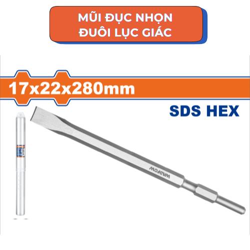 MŨI ĐỤC DẸP ĐUÔI LỤC GIÁC WGZ1206 WADFOW - HÀNG CHÍNH HÃNG