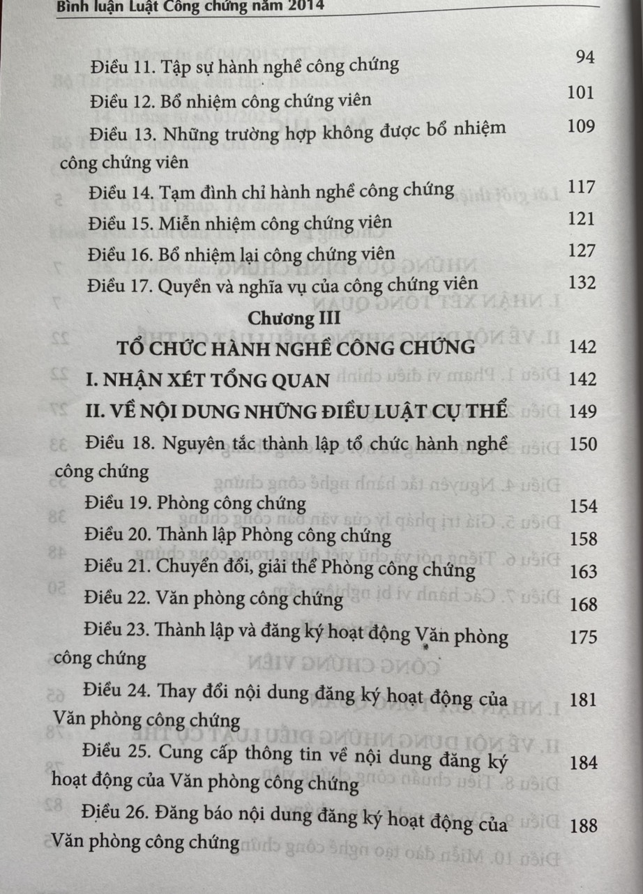 Bình Luận Luật Công Chứng Năm 2014