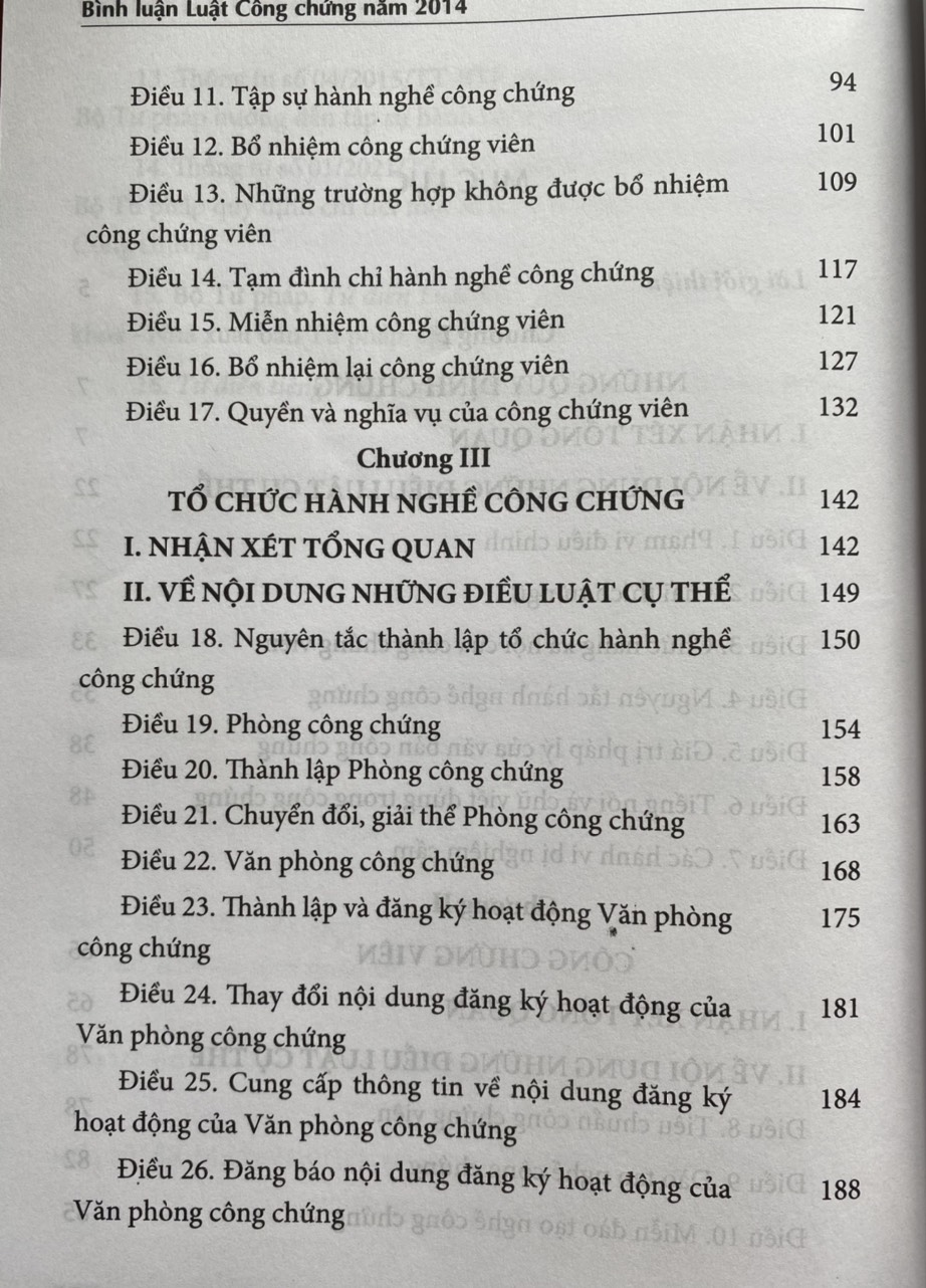 Bình Luận Luật Công Chứng Năm 2014