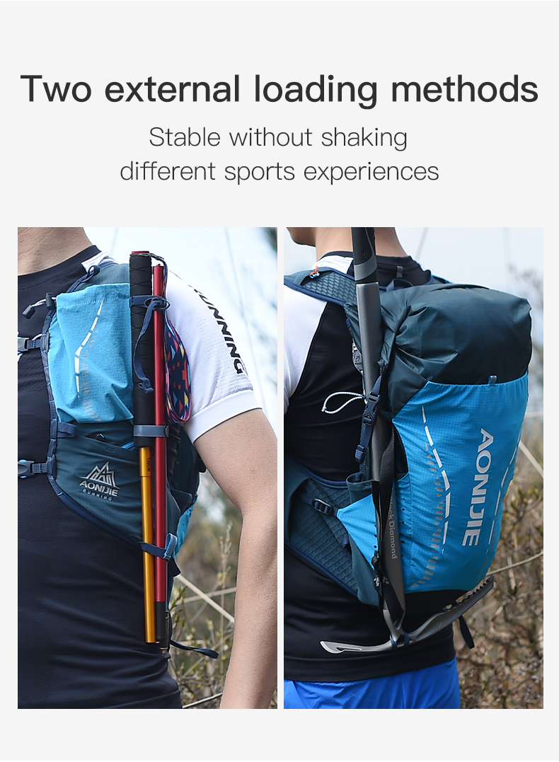 Balo Vest Nước Thể Thao Chạy Bộ Chạy Trail Leo Núi Trekking Aonijie C9104S 18L