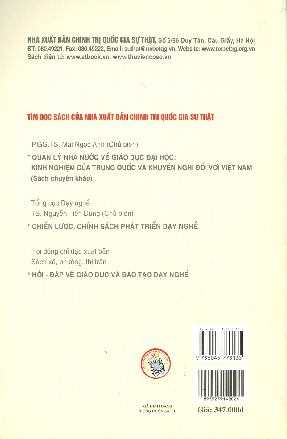 TỪ NĂNG LỰC ĐẾN TỐ CHẤT - Đánh Giá Và Xây Dựng Hệ Thống Tiêu Chuẩn Đánh Giá Phẩm Chất Nghề Nghiệp Cốt Lõi Của Học Sinh Trường Nghề - Lý Luận Và Thực Tiễn (Sách tham khảo)