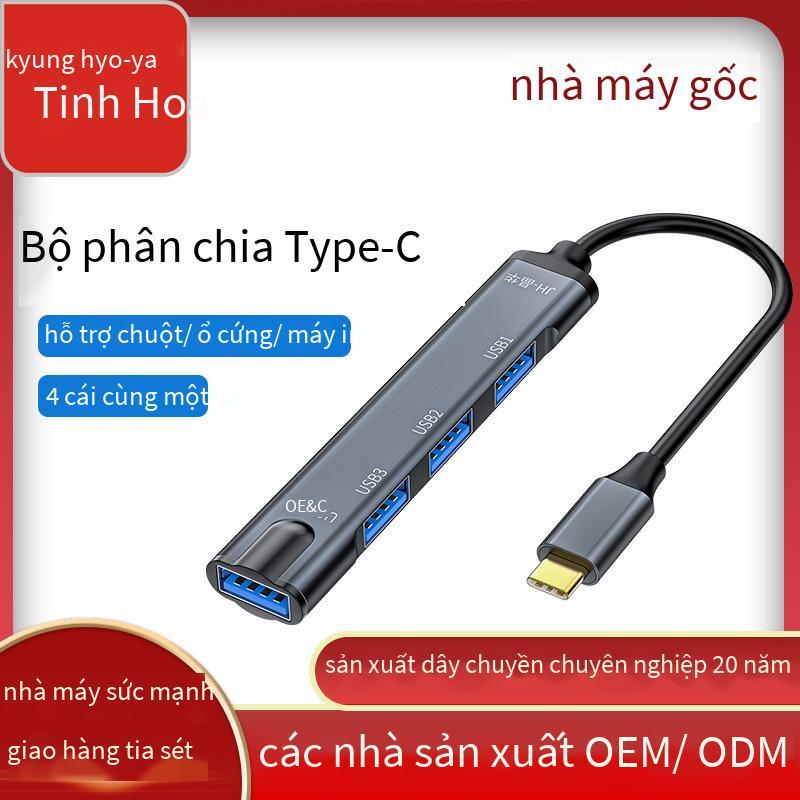 Giá thấp nhất Type-C đến trạm kết nối HUB bốn cổng Bộ chia USB 3.0 Bộ điều hợp mở rộng trung tâm USB một đến bốn