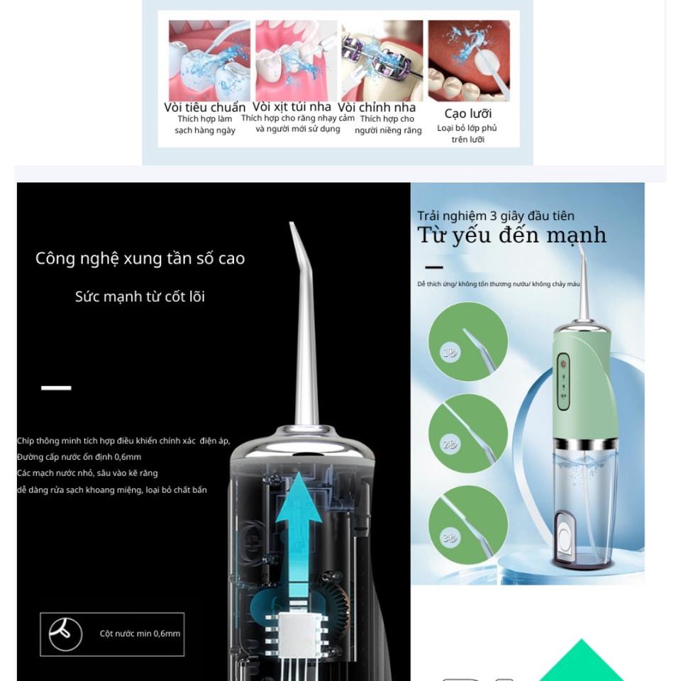Máy tăm nước vệ sinh răng miệng cực sạch công nghệ mới nhất an toàn, hiệu quả - Yumeshop94