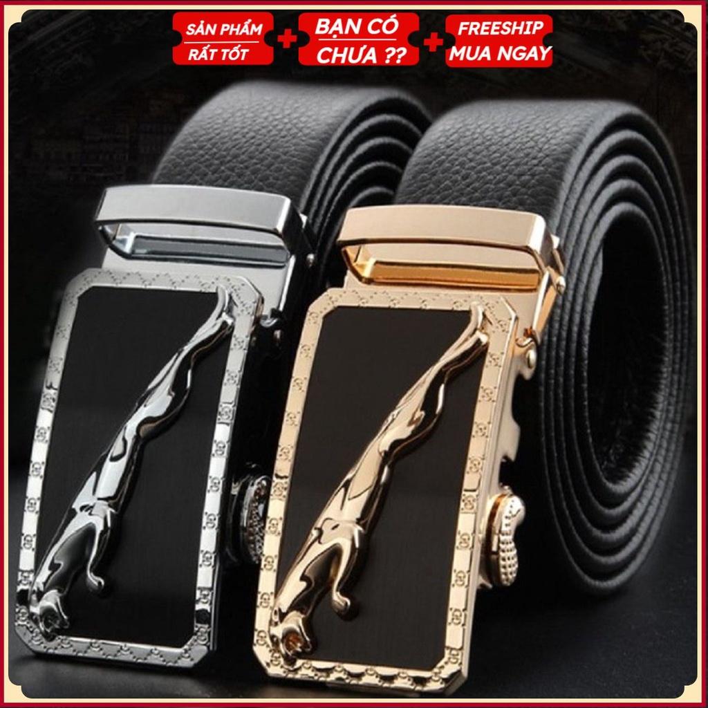 Thắt Lưng Nam Đẹp Cao Cấp Khóa Cài, Dây Nịt Nam Da Bò 100% Mạ Vàng Nam Tính