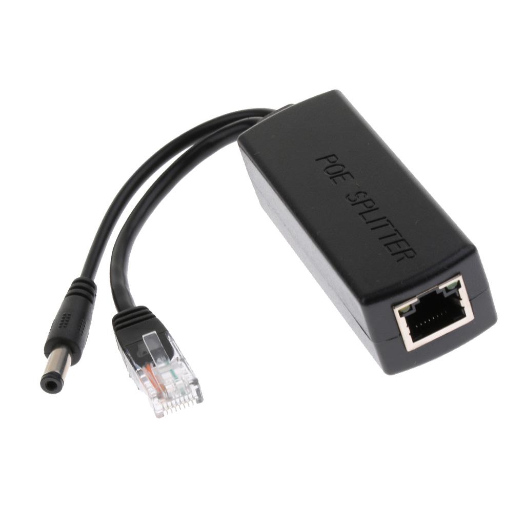 IEEE 802.3af USB Active PoE Splitter Power Over Ethernet 48V to 12 V Computer