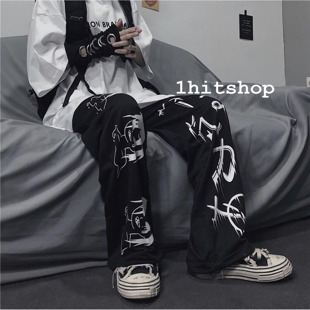 Quần DÀI Ống Rộng IN HÌNH SA.JA Ulzzang Unisex